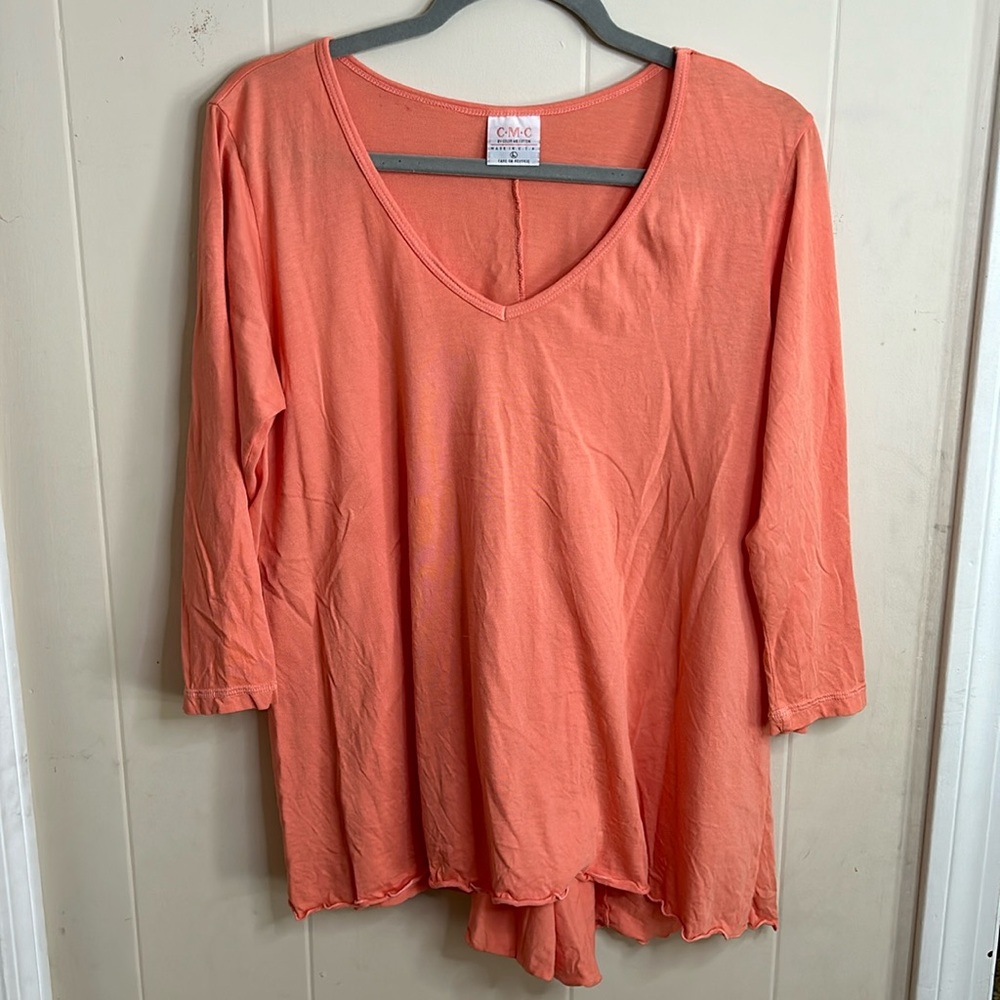 CMC by Color Me Cotton 3/4 Sleeve Top